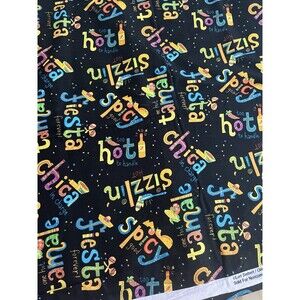 Lori Siebert for David Textiles Quilting Cotton Fiesta Mexican Text 3.5 Yds